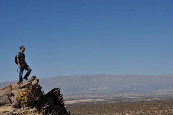 No alto de fortaleza nas ruínas de Quilmes, próximo à Cafayate - Argentina
